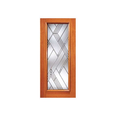 ESWDA 42x80 Exterior Mahogany Contemporary Beveled Glass Entry Door