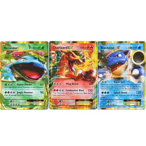 Charizard Ex Venusaur Ex Blastoise Ex