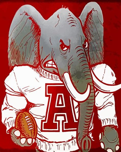 Big Al Mascot Paint By Numbers - Numeral Paint Kit