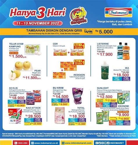 Besok Terakhir Katalog Promo Jsm Indomaret November