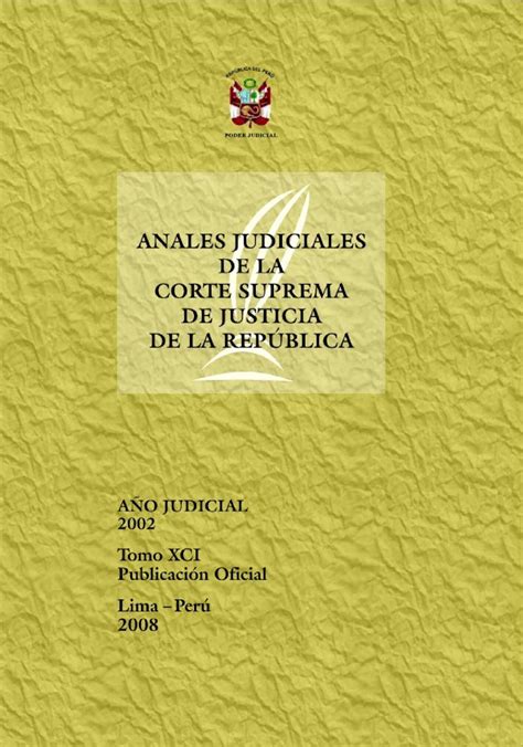 PDF Anales Judiciales de la CSJ de la República Año Judicial 2002 t