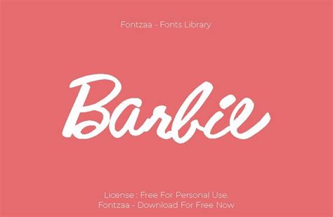 Barbie Font | Free commercial fonts, Free premium fonts, Free fonts ...