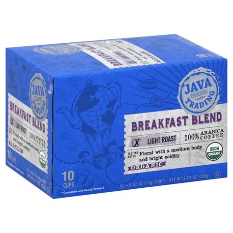 Java Trading Co Coffee Arabica Organic Light Roast Breakfast