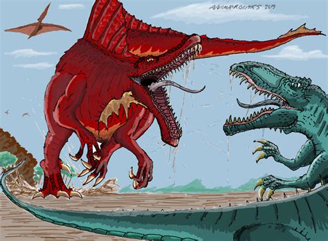 Spinosaurus Vs Giganotosaurus By Animatrocities On Deviantart