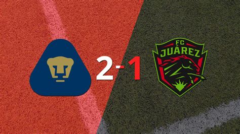 Fc Juárez Cayó 2 1 En Su Visita A Pumas Unam Infobae