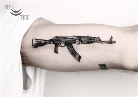 tattoo of ak 47 2