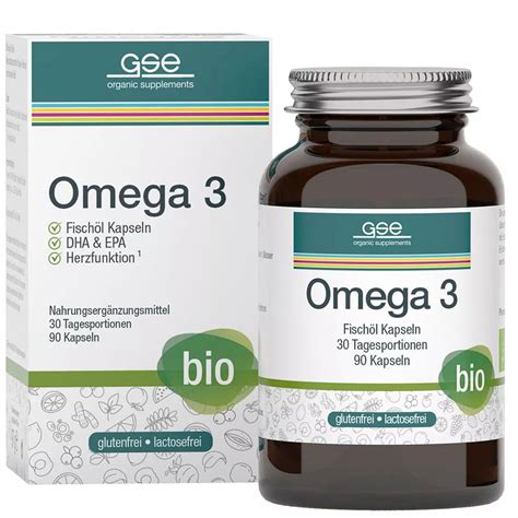 GSE Omega 3-Fischöl Kapseln | Bio-Naturel.de