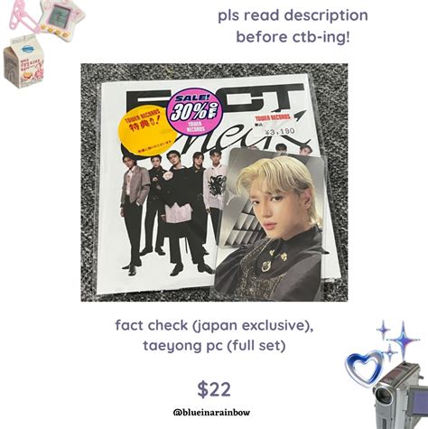 Wtslfb Nct 127 Fact Check Exhibit Ver Japan Exclusive Full Set With