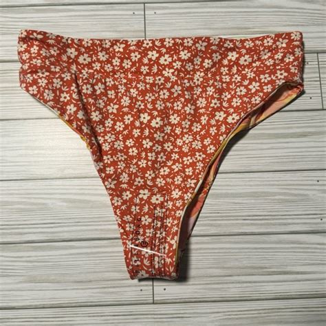 Billabong Swim New Billabong Floral Reversible Bikini Bottoms Made For Daze Rise High Rise