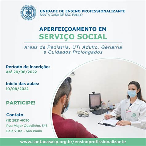 Curso De Aperfeiçoamento Em Serviço Social Inscrições Abertas Santa