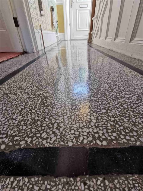 Restoring an Terrazzo Hallway Floor Hidden Under Carpet in Doncaster ...