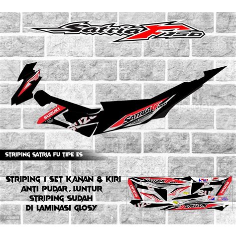 Jual STRIPING STICKER VARIASI MOTOR SATRIA FU FACELIFT TIPE ES Shopee