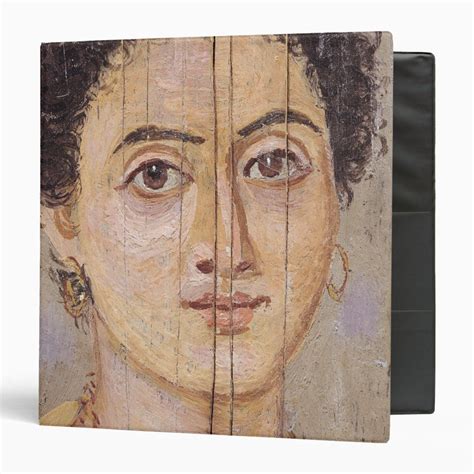 Fayum Portrait Of A Woman 3 Ring Binder Size 1 5 Color Black