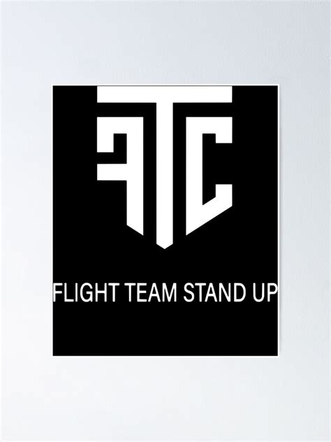 Flightreacts Merch Flight Team Stand Up Ftc Logo Classic Poster For