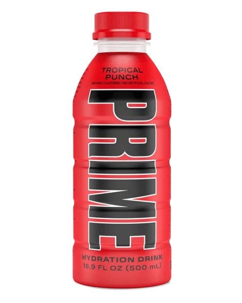 Prime Hydration Drink Tropical Punch, 16.9 fl oz, Single Plastic Bottle ...