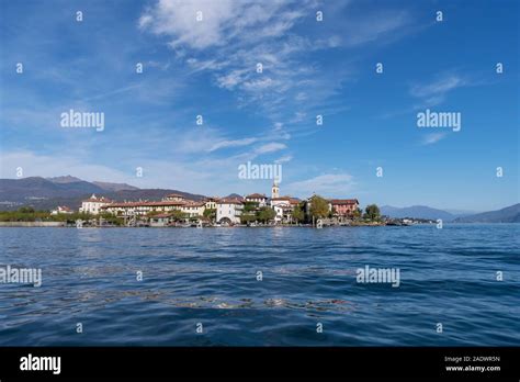 Isola dei Pescatori (Fishermen's Island), Lake Maggiore, Italy Stock ...