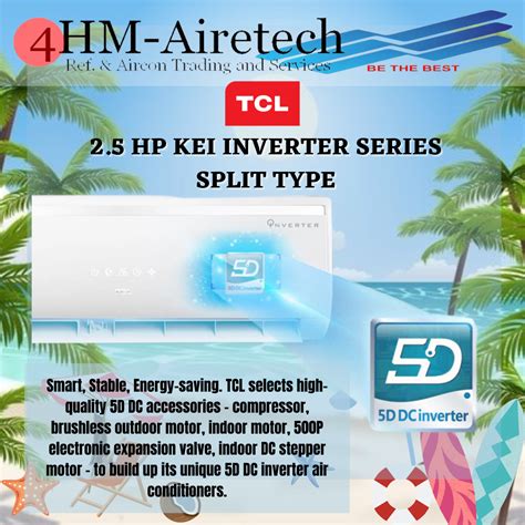 Hm Tcl Aircon Hp Ke Series Split Wall Mounted Type Inverter Model