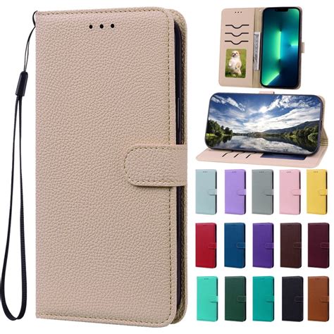 Luxury Leather Wallet Flip Case For Oppo A15s A16 A17k Card Holder