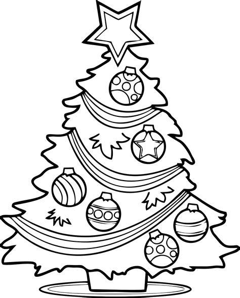 Coloring Page Of Christmas Tree