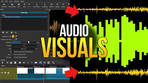 Audio Spectrum Waveform Visualization In Shotcut Video Editor YouTube