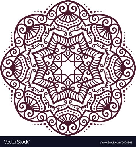 Mandala ornament Royalty Free Vector Image - VectorStock