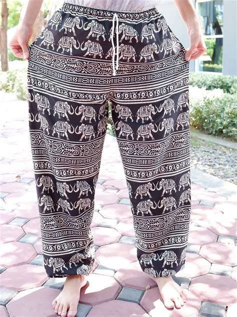 Elephant Pants Yoga Pants Hippie Pants Thai Pants Hippy Etsy In 2020