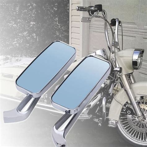 Motorcycle Rearview Side Mirrors Chrome For Harley Honda Kawasaki