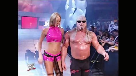 Scott Steiner Booker T With Stacy Keibler Vs Test Christian Raw 06