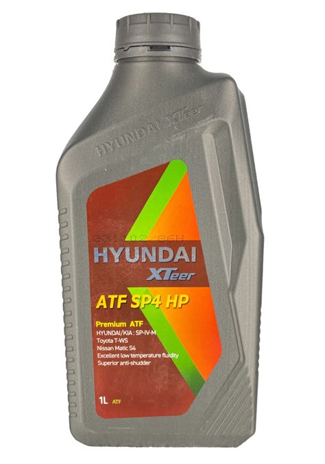 Масло трансмиссионное Hyundai XTeer ATF SP4 (1л) Ребрендинг ATF SP4 HP ...