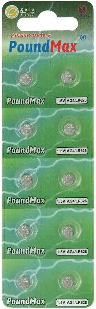 X Ag Lr Sr Sr Sw V Poundmax Alkaline Button Cell