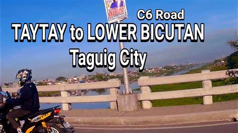 Taytay To Lower Bicutan Taguig City C6 Road Youtube