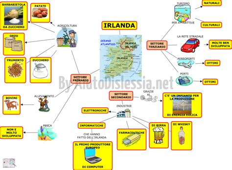 Cartina Muta Irlanda Fisica