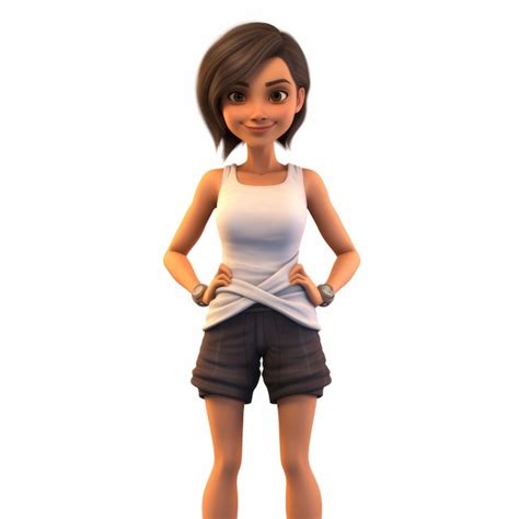 Premium Photo High Definition 3d Render Cartoon Of Jennifer In Maya