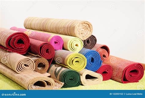 Rolled Up Carpets Stock Photo Image Of Stand Wall Floor 12205152