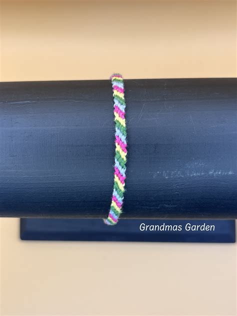 Customizable Candy Stripe Friendship Bracelet Thread Bracelet And Anklet Woven String Bracelets