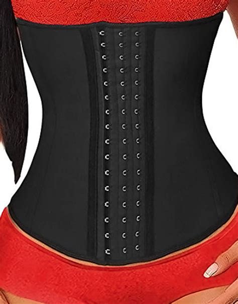 Latex Waist Trainer 9 Steel Bone For Women Weight Loss Back Support