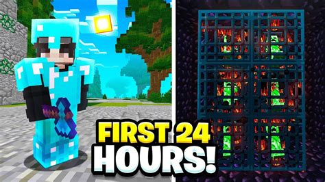 My Insane First 24 Hours Of Reset Minecraft Skyblock Thearchon