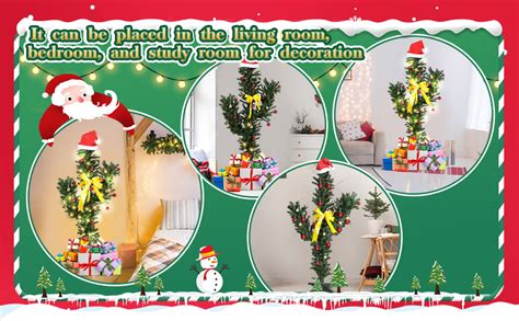 Amazon Syhood Ft Pre Lit Artificial Cactus Christmas Tree With