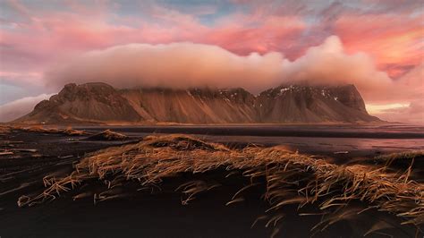 Nature Landscape Water Reflection Long Exposure Mountains Clouds