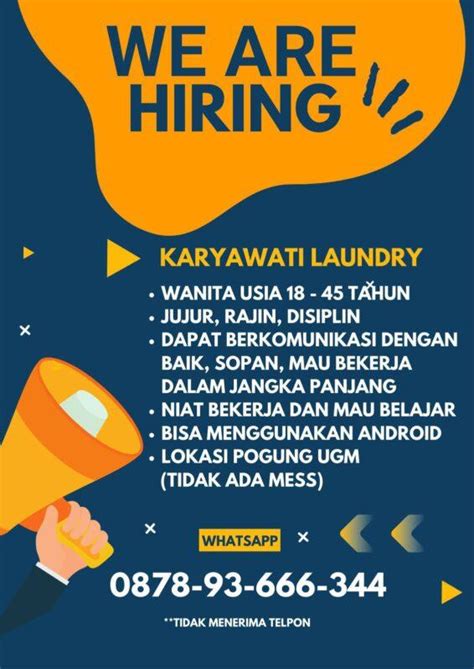 Lowongan Kerja Karyawati Di Kimmy Laundry Lokerjogja Id