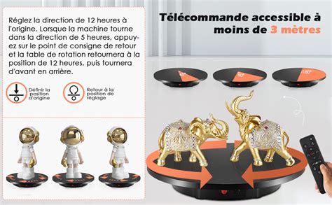 Aomdom Plateau Tournant Electrique Table Tournante Rotative Lectrique