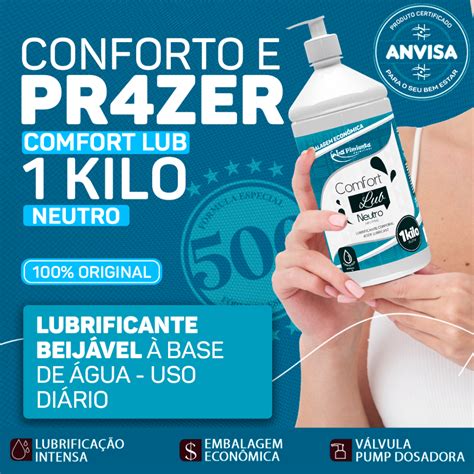COMFORT LUB KG g ou g Lubrificante Íntimo Para Sexo Anal Vaginal e Oral Neutro Sabores ou