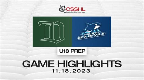 Delta Hockey Academy Vs Pcha U Prep Csshl Highlights Youtube