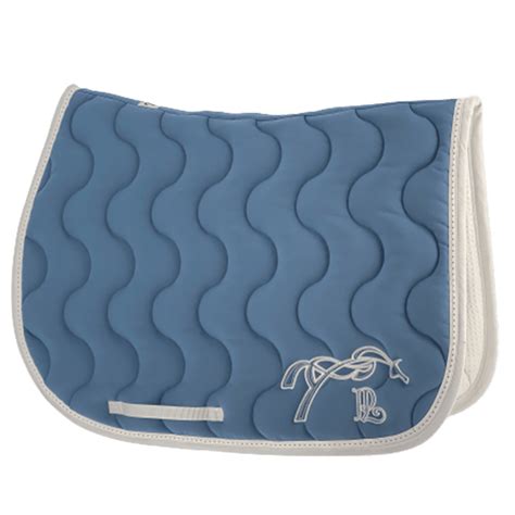 Rive Equestre PENELOPE Tapis De Selle Classique Point Sellier Bleu