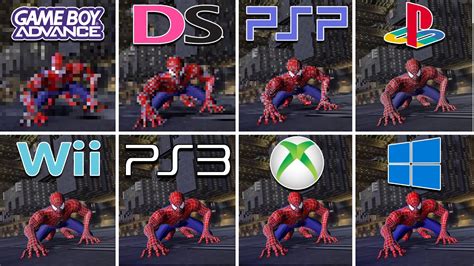 Spider Man 3 2007 Gba Vs Nds Vs Psp Vs Ps2 Vs Wii Vs Ps3 Vs Xbox 360 Vs Windows Youtube