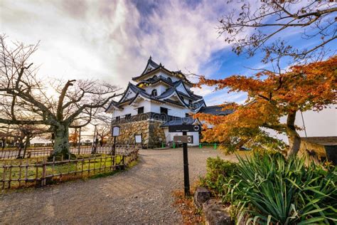 Beautiful Sky at Hikone Castle, Hikone Castle is 1 of 12 Original Castles in Japan Stock Photo ...