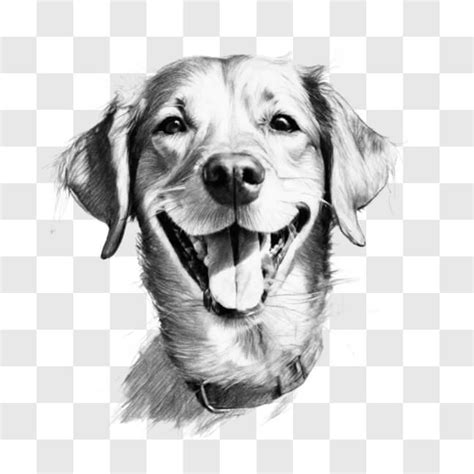 Descarga Dibujo En Blanco Y Negro De Perro Sonriente Bocetos En L Nea