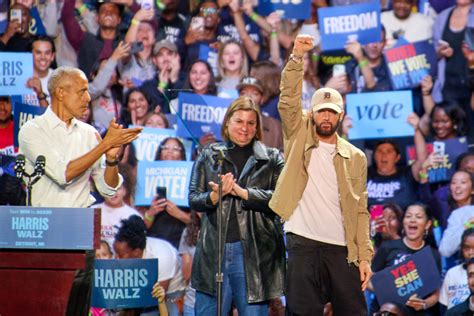 Eminem Sends A Bold Political Message With Barack Obama Parade