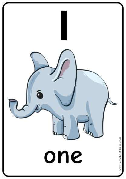 animal number  worksheet digital