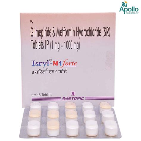 Isryl M 1 Forte Tablet 15 S Price Uses Side Effects Composition